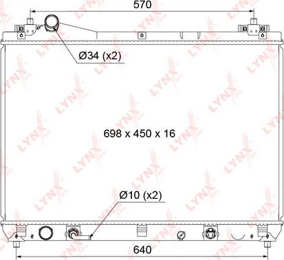 LYNXauto RB-1119 - Radiator, mühərrikin soyudulması furqanavto.az