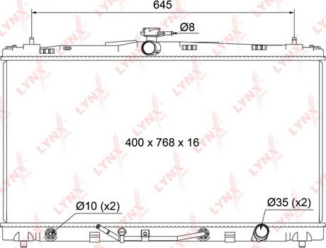 LYNXauto RB-1126 - Radiator, mühərrikin soyudulması furqanavto.az