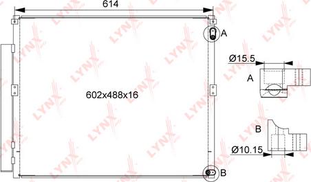 LYNXauto RC-0491 - Kondenser, kondisioner furqanavto.az