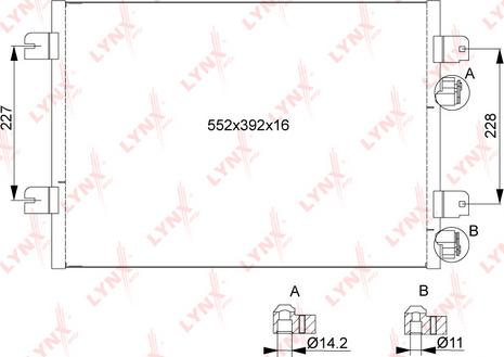 LYNXauto RC-0417 - Kondenser, kondisioner furqanavto.az