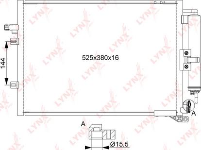 LYNXauto RC-0425 - Kondenser, kondisioner furqanavto.az