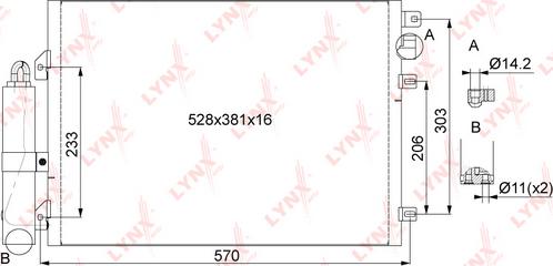 LYNXauto RC-0091 - Kondenser, kondisioner furqanavto.az