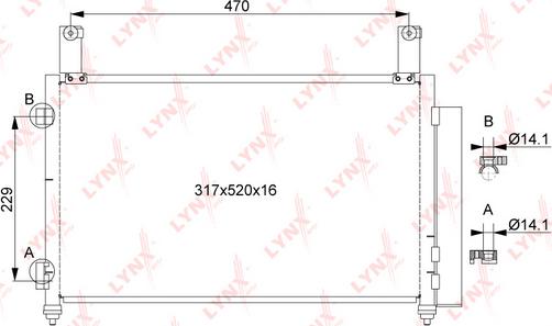 LYNXauto RC-0030 - Kondenser, kondisioner furqanavto.az