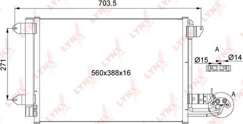 LYNXauto RC-0105 - Kondenser, kondisioner furqanavto.az