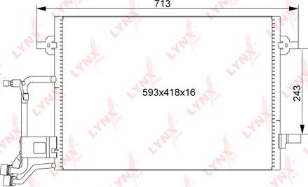 LYNXauto RC-0129 - Kondenser, kondisioner furqanavto.az