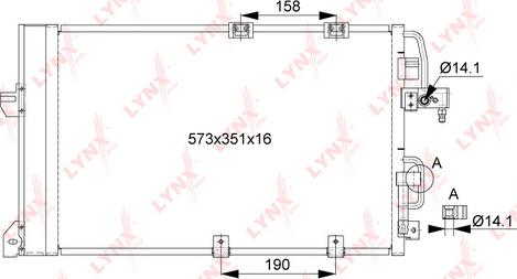 LYNXauto RC-0385 - Kondenser, kondisioner furqanavto.az