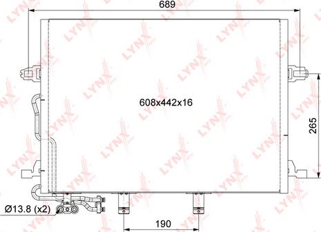 LYNXauto RC-0332 - Kondenser, kondisioner furqanavto.az