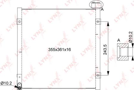 LYNXauto RC-0258 - Kondenser, kondisioner furqanavto.az