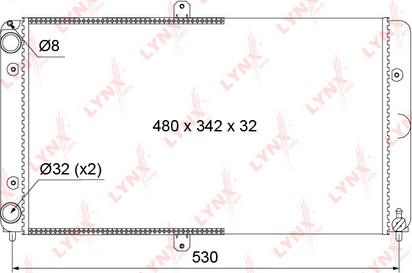 LYNXauto RM-1137 - Radiator, mühərrikin soyudulması furqanavto.az