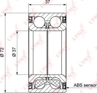 LYNXauto WB-1202 - Təkər qovşağı, podşipnik dəsti furqanavto.az