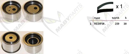 Mabyparts OBK010459 - Vaxt kəməri dəsti furqanavto.az