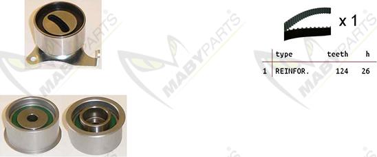 Mabyparts OBK010485 - Vaxt kəməri dəsti furqanavto.az