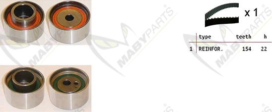 Mabyparts OBK010481 - Vaxt kəməri dəsti furqanavto.az