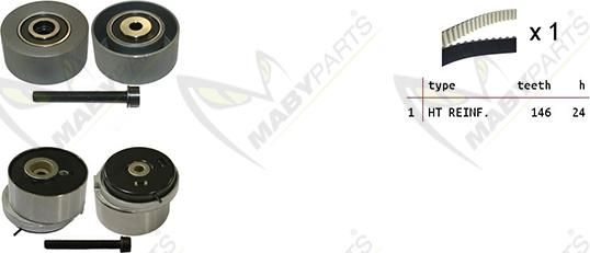 Mabyparts OBK010095 - Vaxt kəməri dəsti furqanavto.az