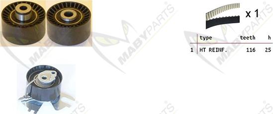 Mabyparts OBK010093 - Vaxt kəməri dəsti furqanavto.az