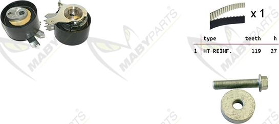 Mabyparts OBK010049 - Vaxt kəməri dəsti furqanavto.az