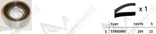 Mabyparts OBK010044 - Vaxt kəməri dəsti furqanavto.az