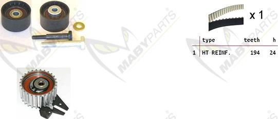 Mabyparts OBK010040 - Vaxt kəməri dəsti furqanavto.az