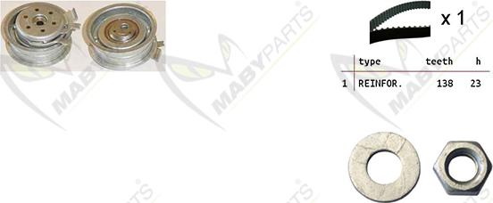 Mabyparts OBK010084 - Vaxt kəməri dəsti furqanavto.az