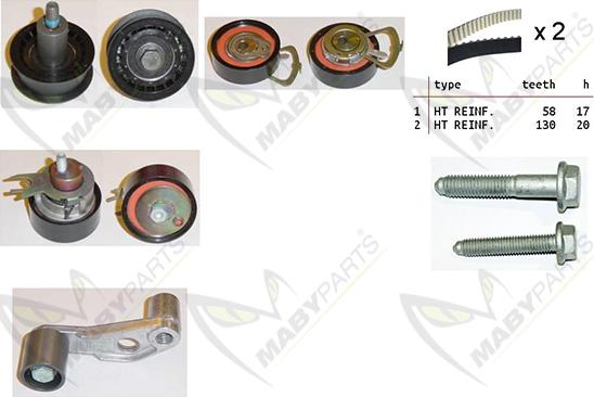 Mabyparts OBK010080 - Vaxt kəməri dəsti furqanavto.az