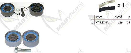 Mabyparts OBK010083 - Vaxt kəməri dəsti furqanavto.az