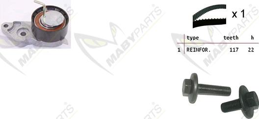 Mabyparts OBK010087 - Vaxt kəməri dəsti furqanavto.az