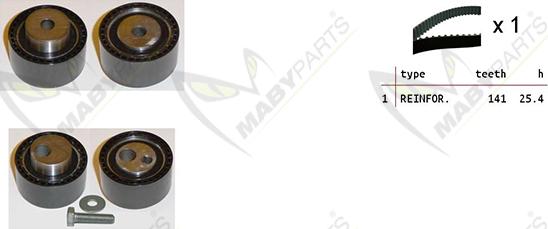 Mabyparts OBK010071 - Vaxt kəməri dəsti furqanavto.az