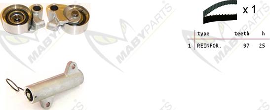 Mabyparts OBK010198 - Vaxt kəməri dəsti furqanavto.az