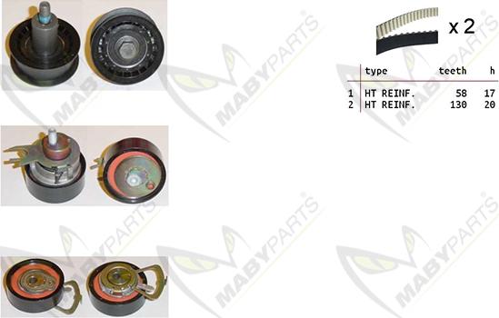 Mabyparts OBK010149 - Vaxt kəməri dəsti furqanavto.az