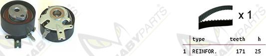 Mabyparts OBK010154 - Vaxt kəməri dəsti furqanavto.az