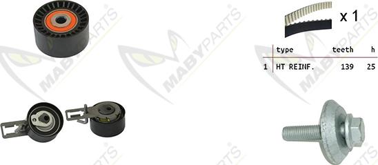 Mabyparts OBK010106 - Vaxt kəməri dəsti furqanavto.az