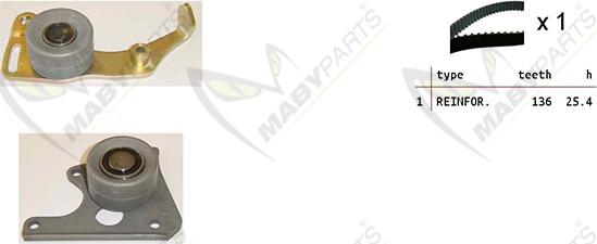 Mabyparts OBK010114 - Vaxt kəməri dəsti furqanavto.az