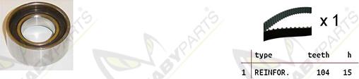 Mabyparts OBK010110 - Vaxt kəməri dəsti furqanavto.az