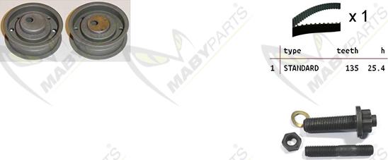 Mabyparts OBK010186 - Vaxt kəməri dəsti furqanavto.az