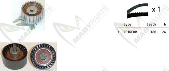 Mabyparts OBK010130 - Vaxt kəməri dəsti furqanavto.az