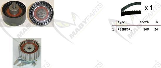 Mabyparts OBK010174 - Vaxt kəməri dəsti furqanavto.az