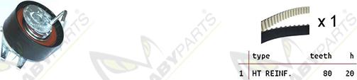 Mabyparts OBK010305 - Vaxt kəməri dəsti furqanavto.az