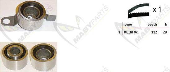 Mabyparts OBK010384 - Vaxt kəməri dəsti furqanavto.az