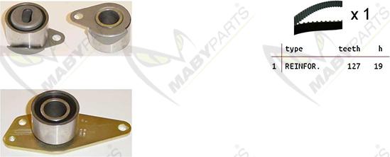 Mabyparts OBK010335 - Vaxt kəməri dəsti furqanavto.az