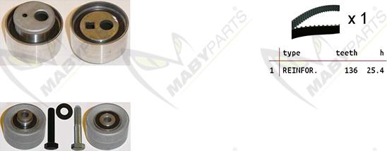 Mabyparts OBK010292 - Vaxt kəməri dəsti furqanavto.az