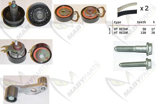 Mabyparts OBK010256 - Vaxt kəməri dəsti furqanavto.az