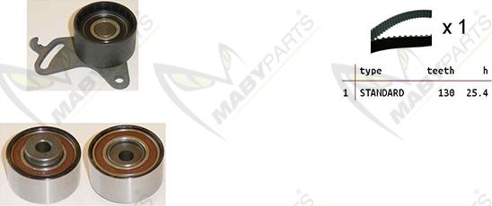 Mabyparts OBK010252 - Vaxt kəməri dəsti furqanavto.az