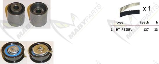 Mabyparts OBK010257 - Vaxt kəməri dəsti furqanavto.az