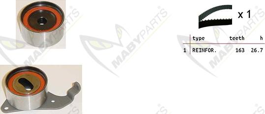 Mabyparts OBK010263 - Vaxt kəməri dəsti furqanavto.az
