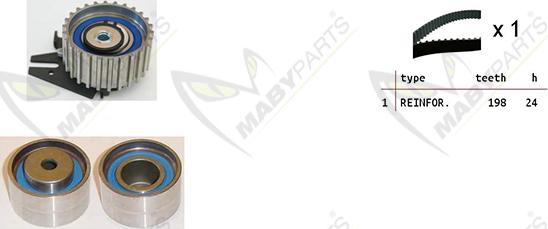 Mabyparts OBK010201 - Vaxt kəməri dəsti furqanavto.az