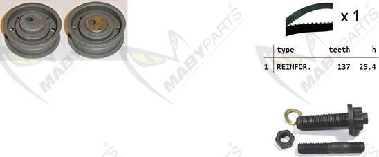 Mabyparts OBK010215 - Vaxt kəməri dəsti furqanavto.az