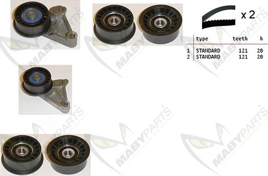 Mabyparts OBK010281 - Vaxt kəməri dəsti furqanavto.az