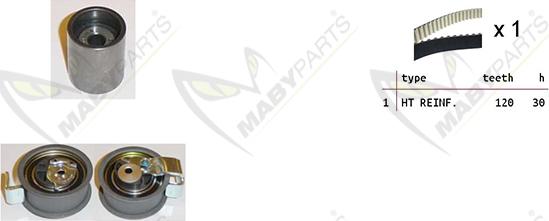 Mabyparts OBK010235 - Vaxt kəməri dəsti furqanavto.az
