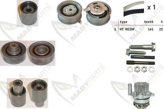 Mabyparts OBKWP0074 - Su Pompası və Vaxt Kəməri Dəsti furqanavto.az