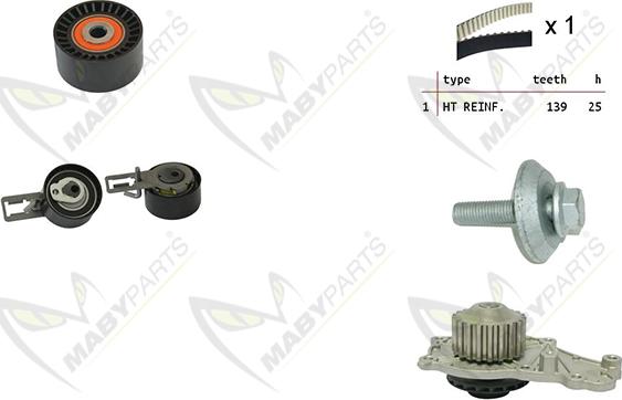 Mabyparts OBKWP0139 - Su Pompası və Vaxt Kəməri Dəsti furqanavto.az